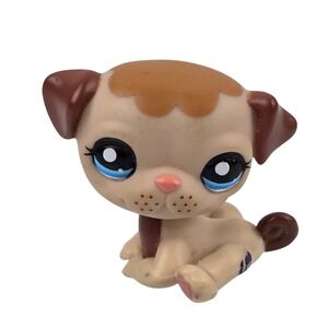 PUG DOG #1753 - Authentic Genuine Littlest Pet Shop - Hasbro LPS Vintage 2007